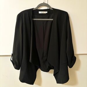 Ricki's Black Blazer with 3/4 Length Sleeves EUC
